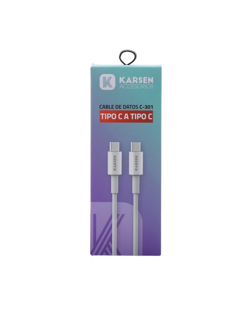 CABLE USB TIPO C M/M 1MTS C-301 KARSEN