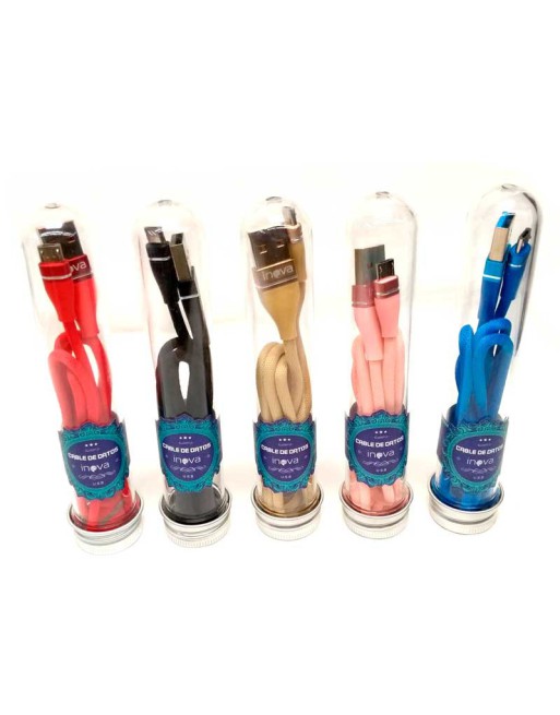 CABLE USB MICRO USB EN TUBO INOVA
