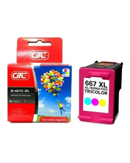 CARTUCHO HP GT 667XL COLOR 21ML GTC