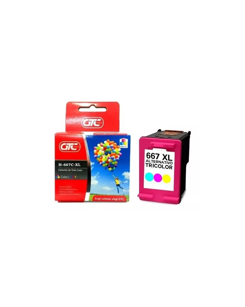 CARTUCHO HP GT 667XL COLOR 21ML GTC