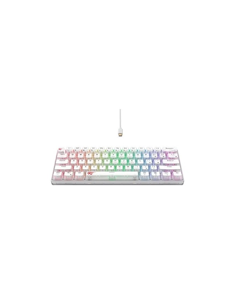 TECLADO GAMER 70% MECANICO 61 TECLAS KB903L-WH HAVIT