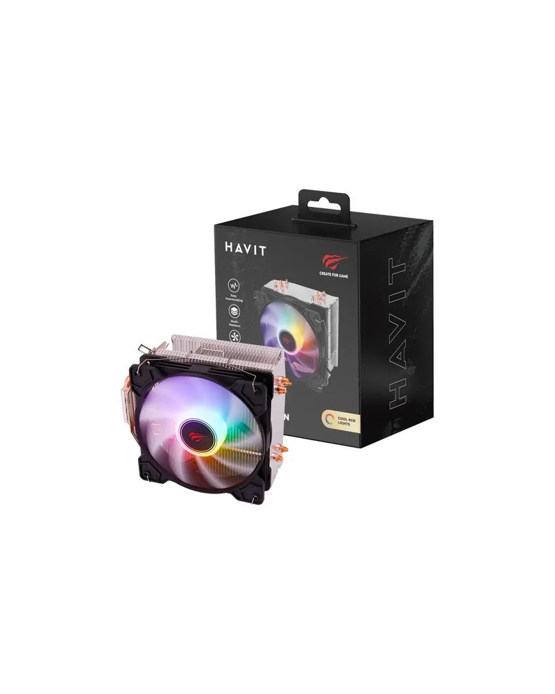 COOLER P/PROCESADOR RGB GAMENOTE HVCF-F2003-BK HAVIT