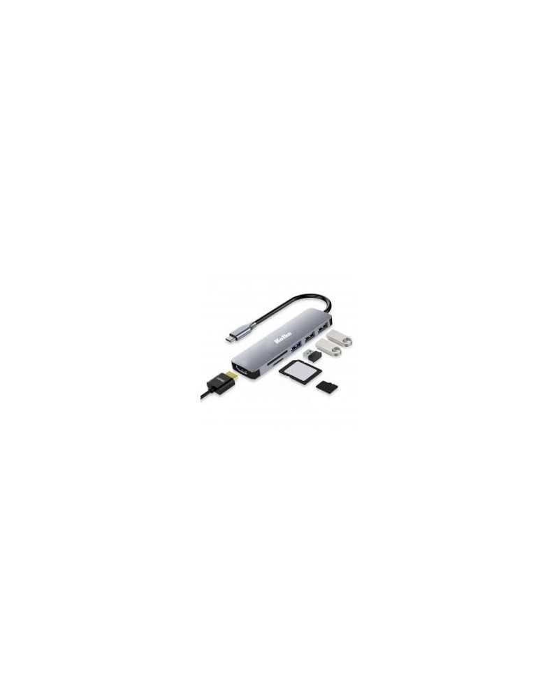 HUB USB 6 EN 1 CON HDMI KCH-680 KOLKE