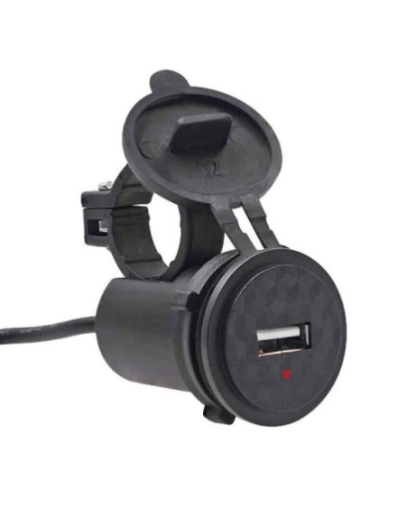 CARGADOR 12V A USB P/MOTO C/TAPA B011/3 CHARGER