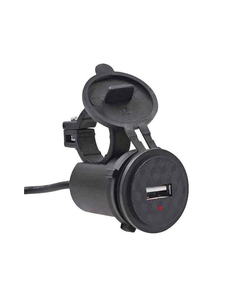 CARGADOR 12V A USB P/MOTO C/TAPA B011/3 CHARGER