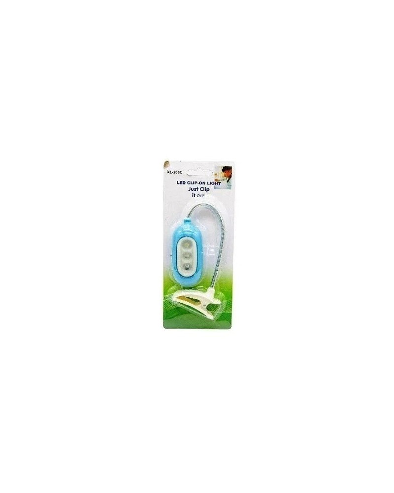 LAMPARA PARA LIBRO FLEXIBLE CON PINZA XL-266C