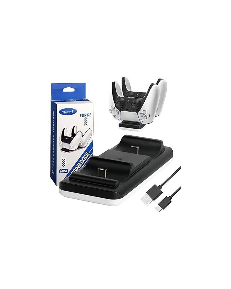 BASE PARA JOYSTICK PS5 CARGA DOBLE SND-470Z MIMD
