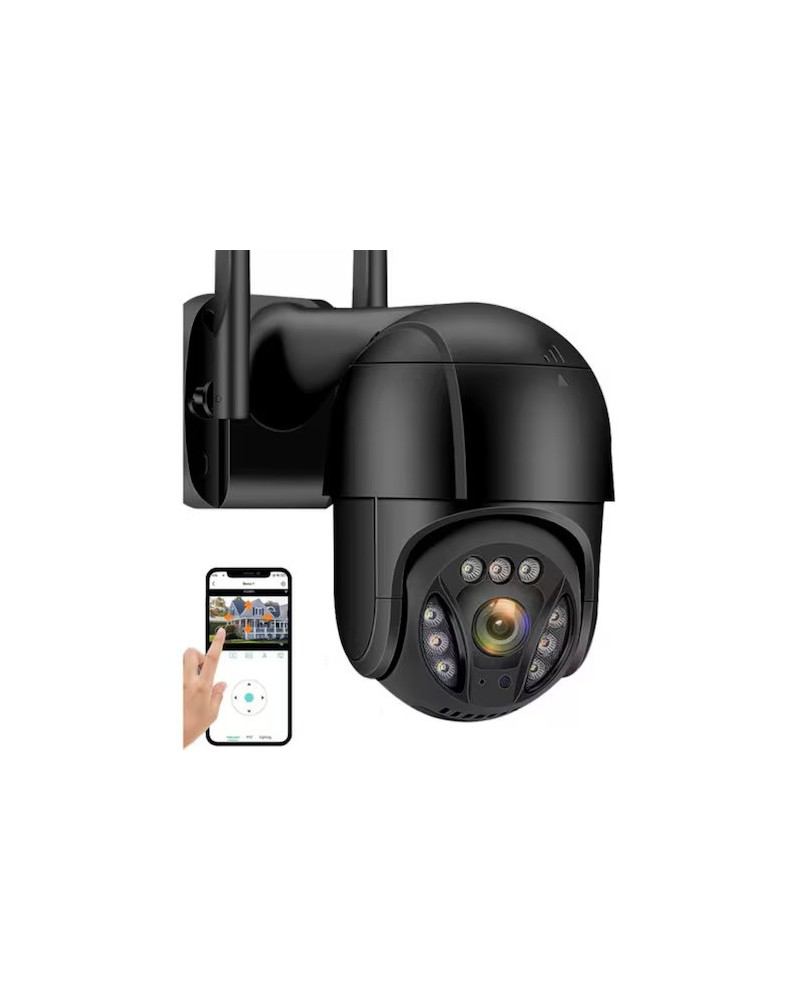 CAMARA IP ROBOTICA 360 EXTERIOR NEGRA
