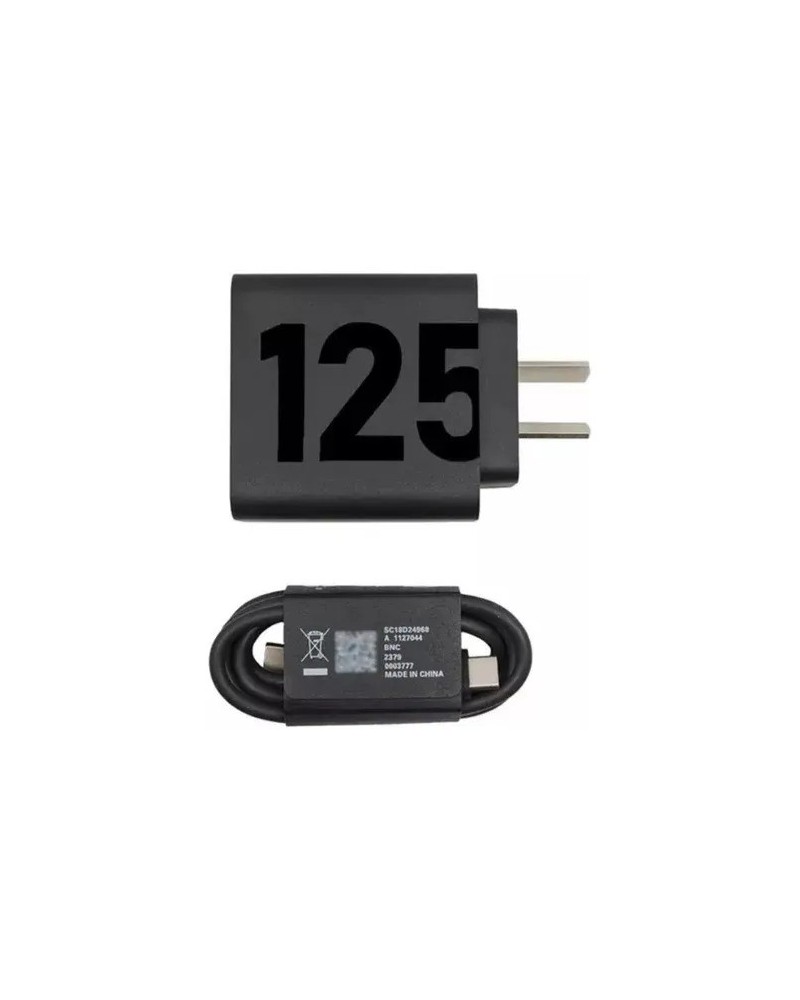 CARGADOR 220V A USB TIPO C + CABLE C M/M 125W 20X X125 MOTOROLA