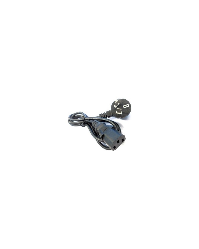 CABLE 220VLS NEGRO DE GOMA 90 GRADOS POWER PC