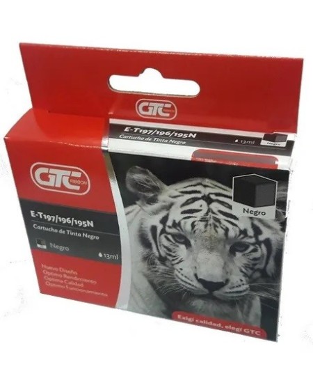 CARTUCHO EPSON GT 195/196/197 NEGRO 13ML GTC