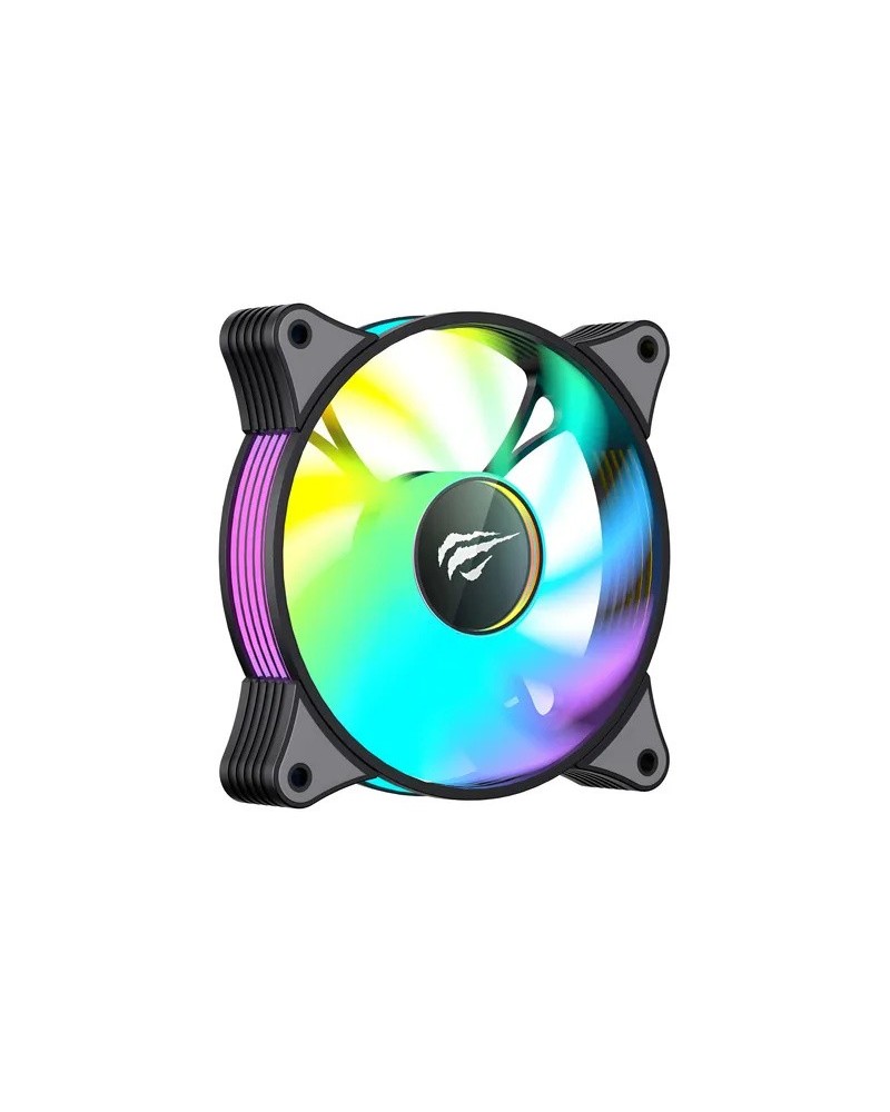 COOLER 120X120 RGB NEGRO GAMENOTE F2096 HAVIT