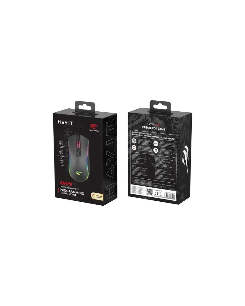 MOUSE GAMER SNIPE GAMENOTE MS1001S V2 HAVIT