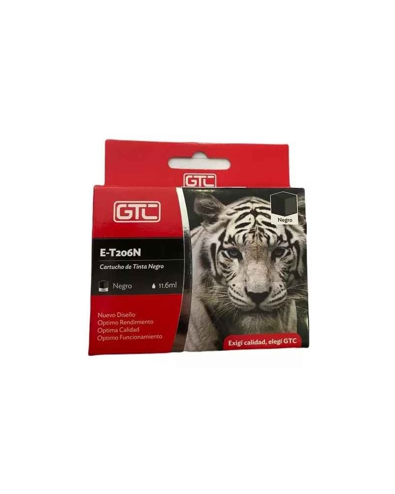 CARTUCHO EPSON GT 206 NEGRO E-T206N XP-2101 11.6ML GTC