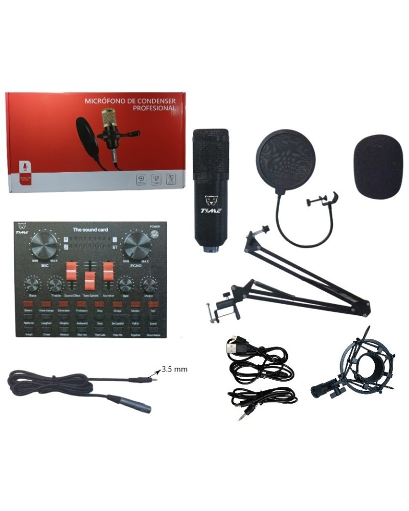 MICROFONO CONDENSER CON MEZCLADORA MIC31004 TIME