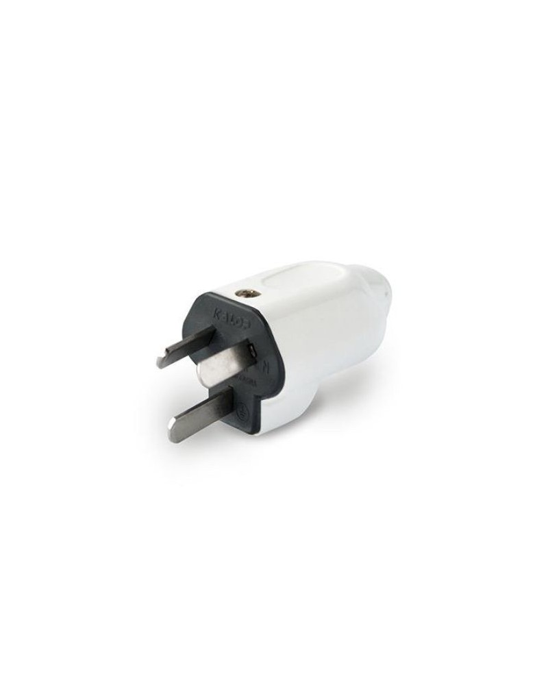 FICHA M PARA CABLE TALLER ENCHUFE BLANCO Y NEGRO