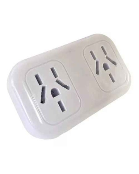 ADAPTADOR 220V BASE DOBLE PARA TODAS LAS ENTRADAS