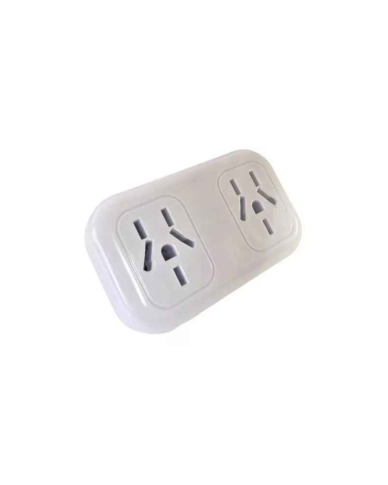 ADAPTADOR 220V BASE DOBLE PARA TODAS LAS ENTRADAS