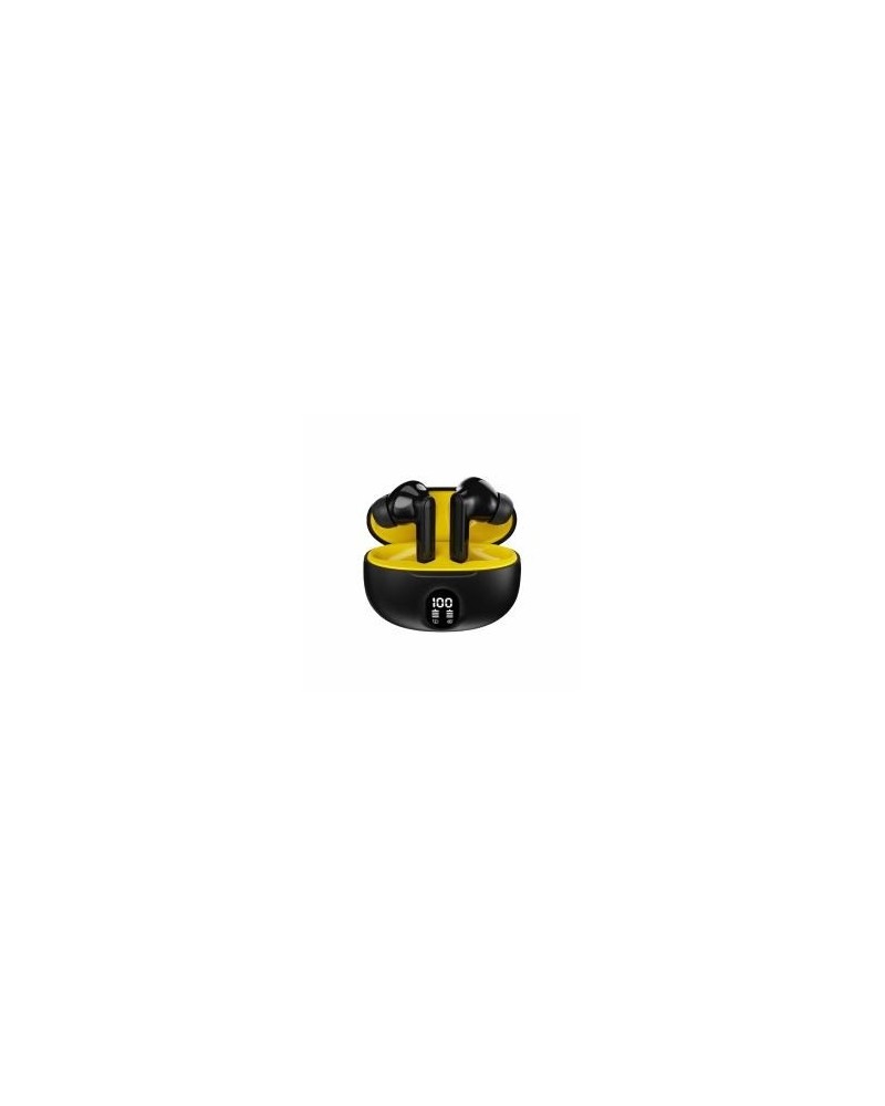 AURICULAR BLUETOOTH IN-EAR C/DISPLAY NEGRO Y AMARILLO KAB-684 KOLKE