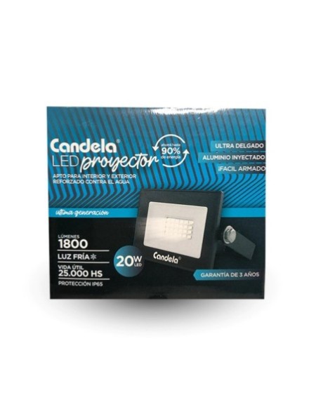 REFLECTOR LED 20W LUZ FRIA 1800L CANDELA