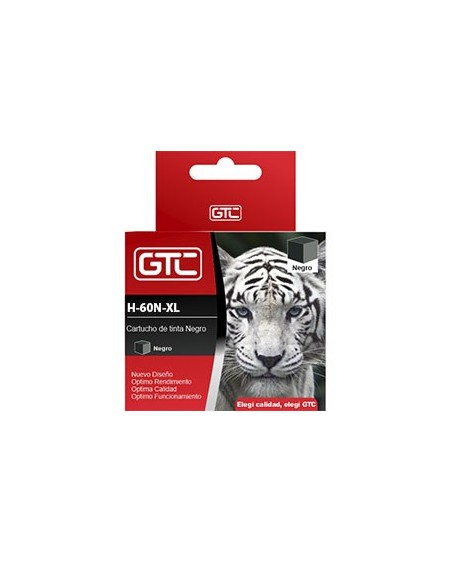 CARTUCHO HP GT 60XL NEGRO 18ML GTC