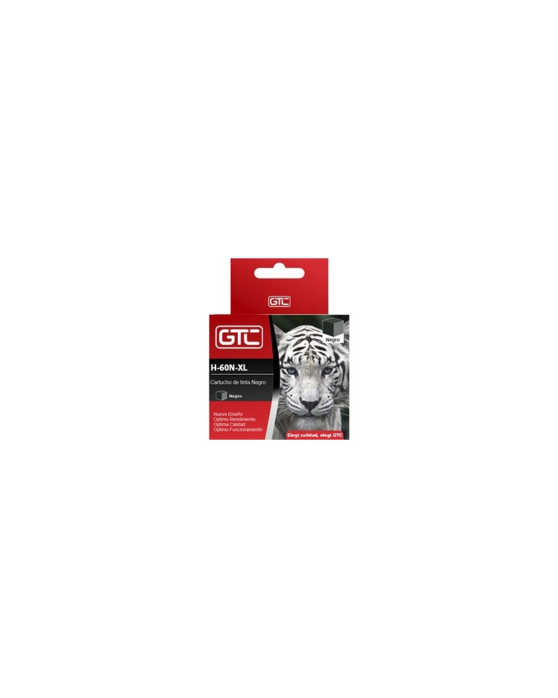 CARTUCHO HP GT 60XL NEGRO 18ML GTC