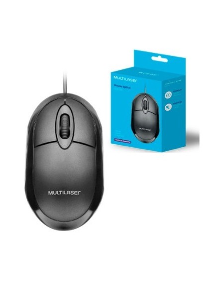 MOUSE USB NEGRO MF100 MO300 MULTILASER