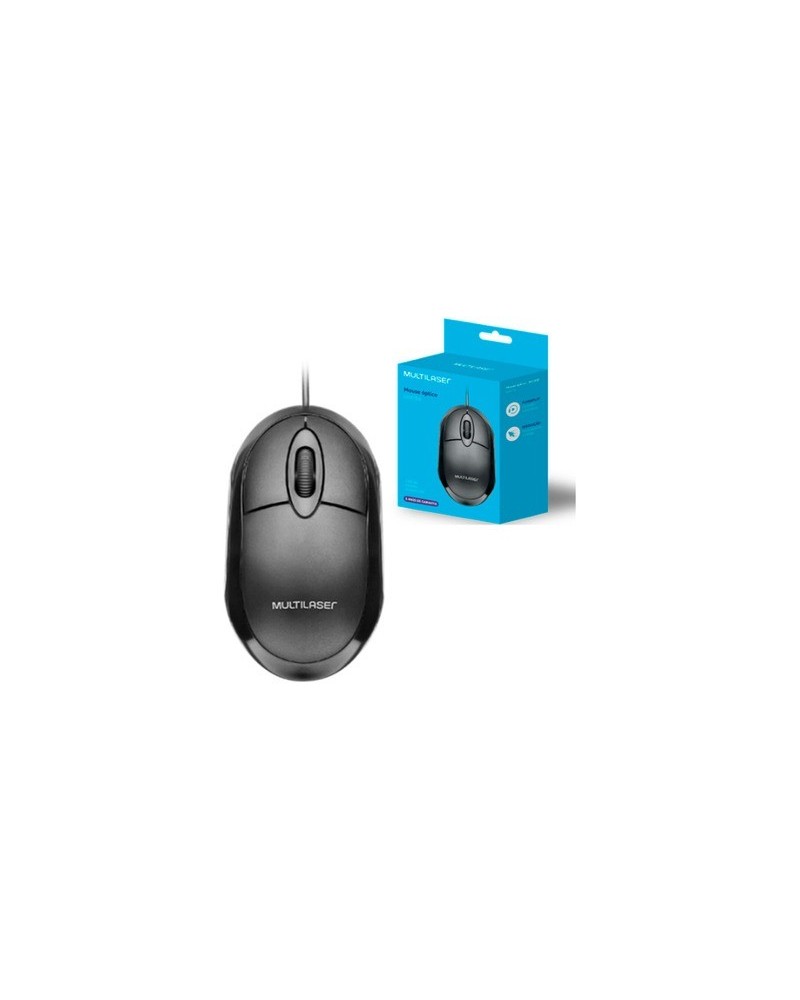 MOUSE USB NEGRO MF100 MO300 MULTILASER