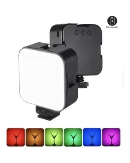PANEL DE LUZ PORTATIL P/CEL FRIO/CALIDO/RGB RECARGABLE LT-2597 LAMBOTECH