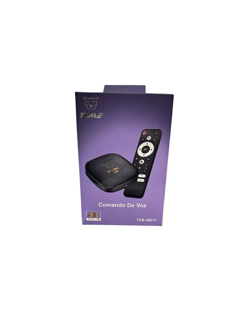 TV BOX 2GB 16GB WIFI DUAL COMANDO POR VOZ TVB.-48023 TIME