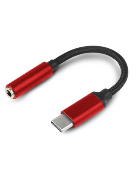 ADAPTADOR TIPO C A 3.5 H C/CABLE ROJO ESDRAS