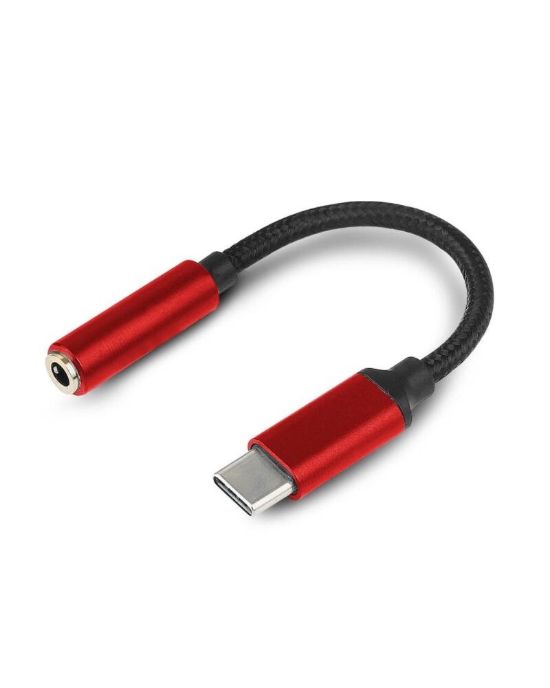 ADAPTADOR TIPO C A 3.5 H C/CABLE ROJO ESDRAS