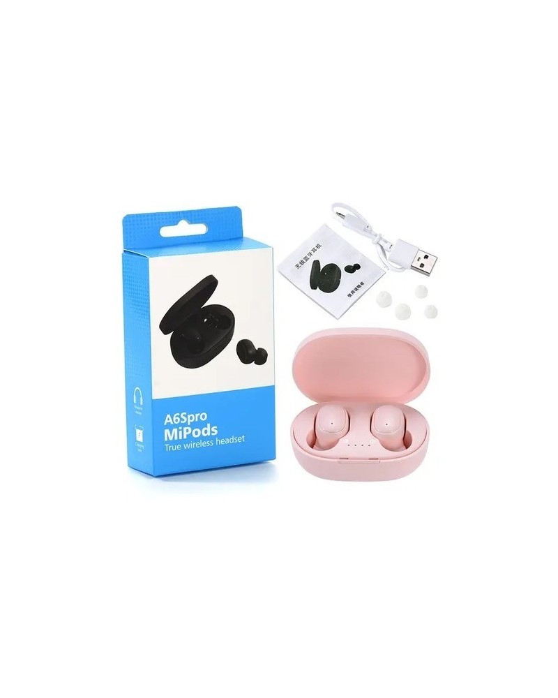 AURICULARES BLUTOOTH IN-EAR A6S PRO MI PODS WIRELESS 5.0