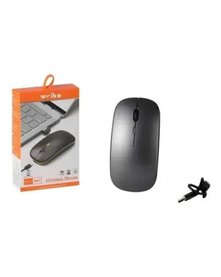 MOUSE WLS BLUETOOTH NEGRO RECARGABLE W07 WEIBO