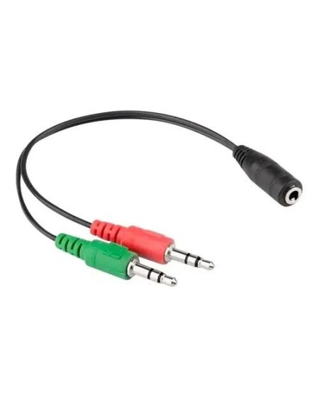 ADAPTADOR 3.5 M X 2 A 3.5 H P/MICROFONO Y AURICULAR PARA PC ASTROTECH