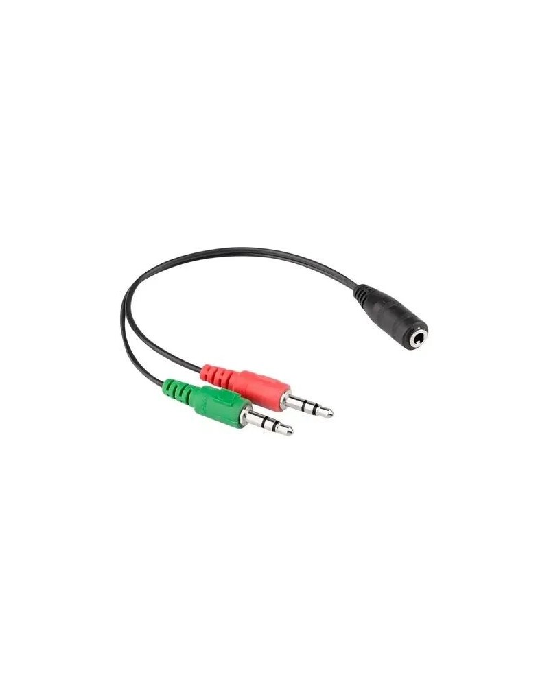 ADAPTADOR 3.5 M X 2 A 3.5 H P/MICROFONO Y AURICULAR PARA PC ASTROTECH