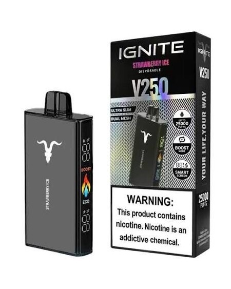CIGARRILLO ELECTRONICO VAPER V250 STRAWBERRY ICE IGNITE