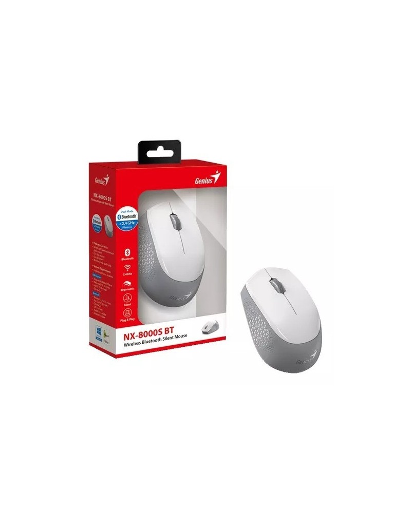 MOUSE WLS BLANCO NX-8000S BLUTOOTH GENIUS
