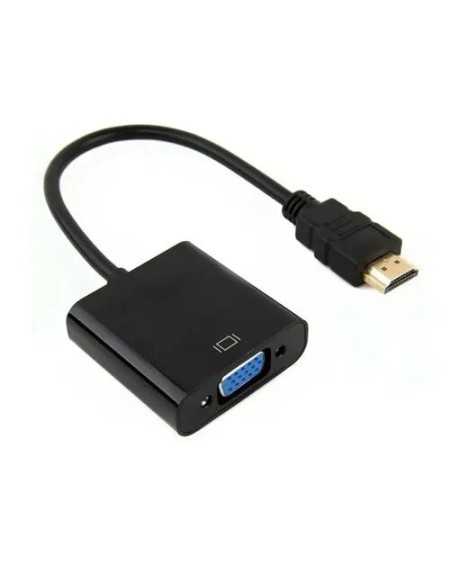 CONVERSOR DE HDMI A VGA C/SONIDO 15CM NEGRO XPC
