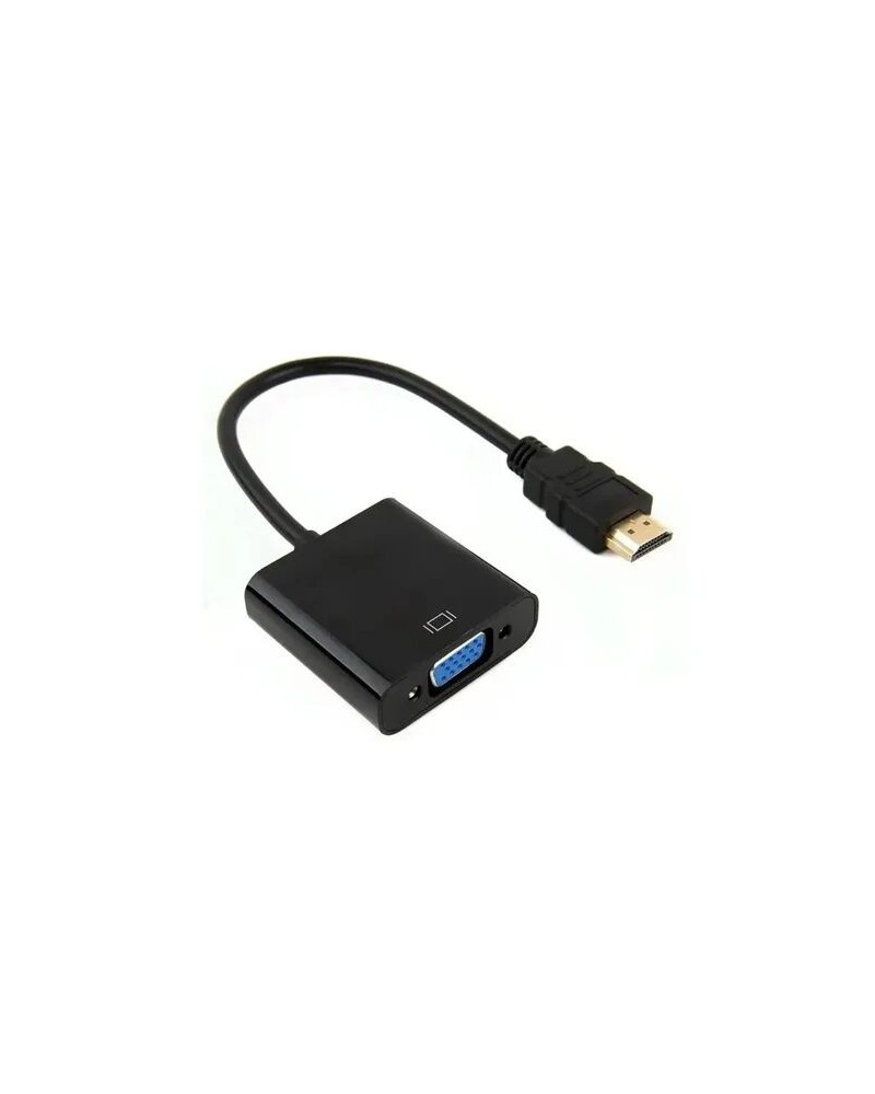 CONVERSOR DE HDMI A VGA C/SONIDO 15CM NEGRO XPC