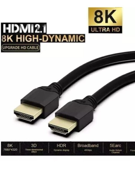 CABLE HDMI M/M 3MTS V2.1 8K C/FILTRO HIGH QUALITY
