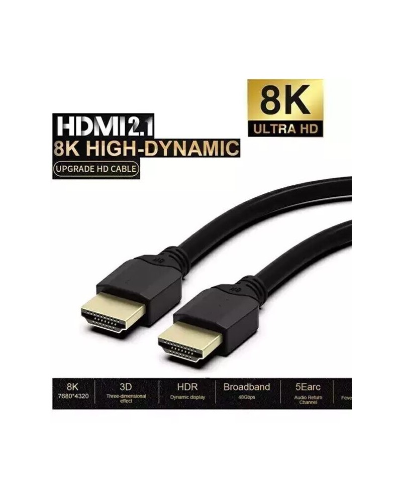 CABLE HDMI M/M 3MTS V2.1 8K C/FILTRO HIGH QUALITY