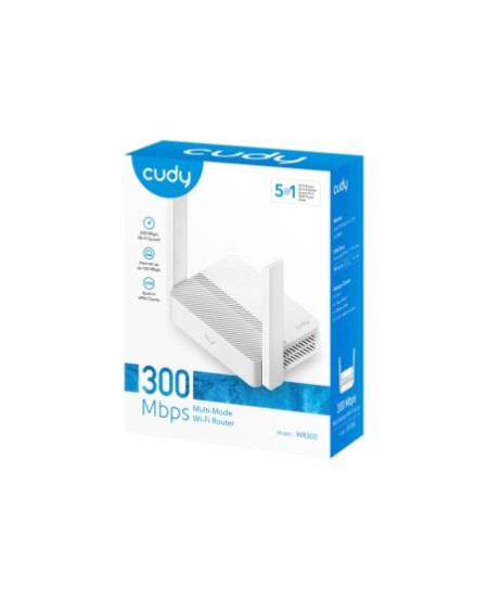 ROUTER WLS 2 ANTENAS 300MBPS 5 EN 1 WR300 CUDY