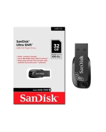 PEN DRIVE 32GB ULTRA SHIFT 100MBPS USB 3.0 SANDISK