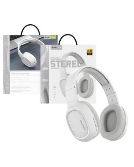 AURICULAR BLUETOOTH VINCHA HI-FI BLANCO MT-BH01 SMARTILIKE