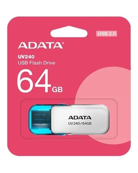 PEN DRIVE 64GB UV240 FLASH DRIVE BLANCO ADATA
