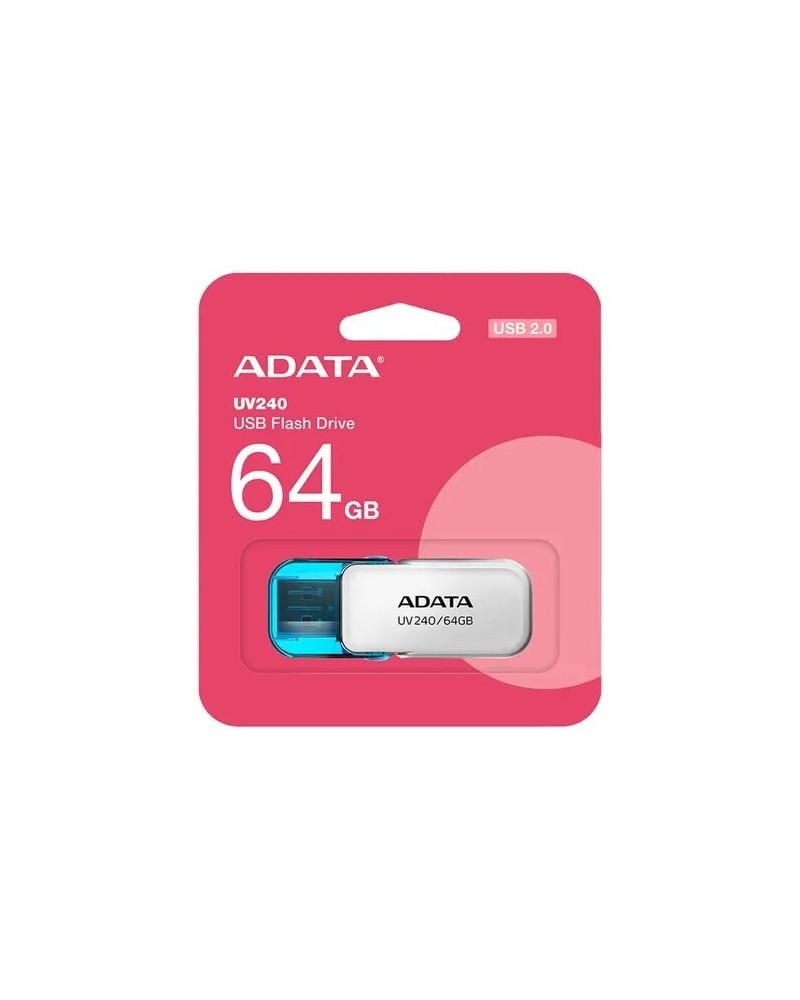 PEN DRIVE 64GB UV240 FLASH DRIVE BLANCO ADATA