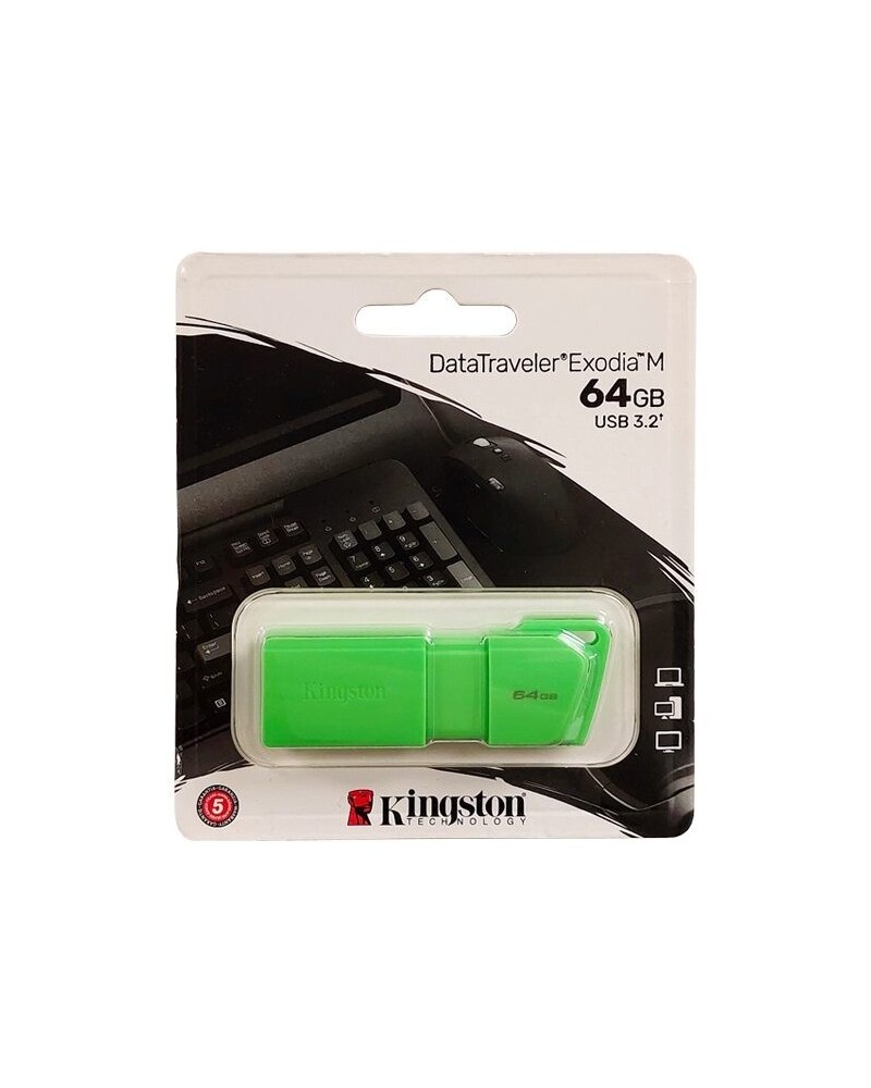 PEN DRIVE 64GB DTEXODIA M USB 3.2 NEON VERDE KINGSTON