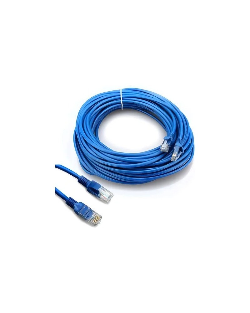 CABLE DE RED PATCH CORD 10MTS AZUL QIULINK