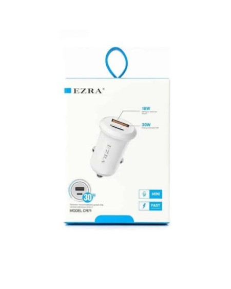 CARGADOR 12V A USB + TIPO C 30W CR71 EZRA